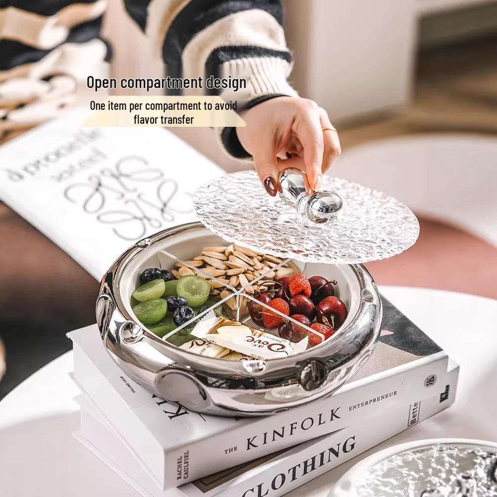 Luxury Fruit & Snack Plate for Living Room - High-End Candy Box & Basket