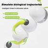 1Pc Intelligent Interactive Cat Toy with Replaceable Prey Tail Smart Motion Worm Cat Toy for Indoor Cats Interactive Caterpillar Design Cat Dog Toy