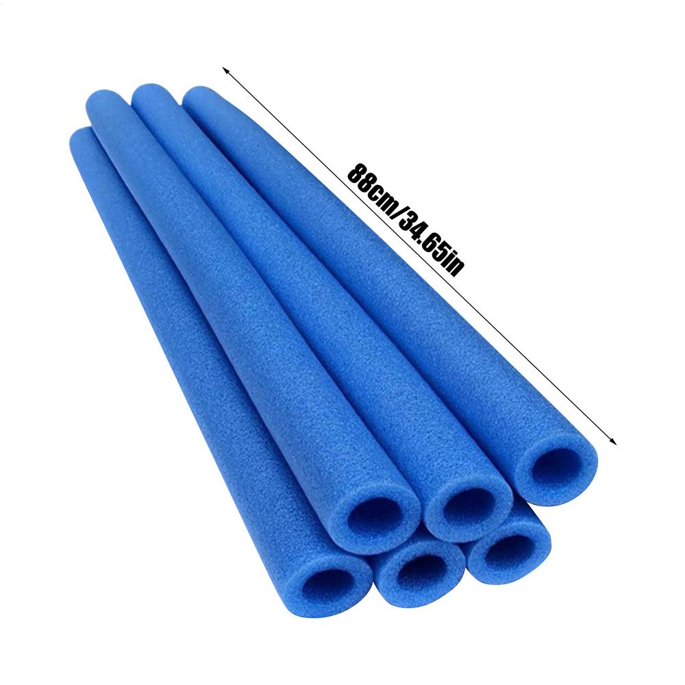 Trampoline Pole Foam Sleeves 6pcs 88cm Jumping Bed Pole Cover Child-safe Padding Replacement Outdoor Trampoline Accessories