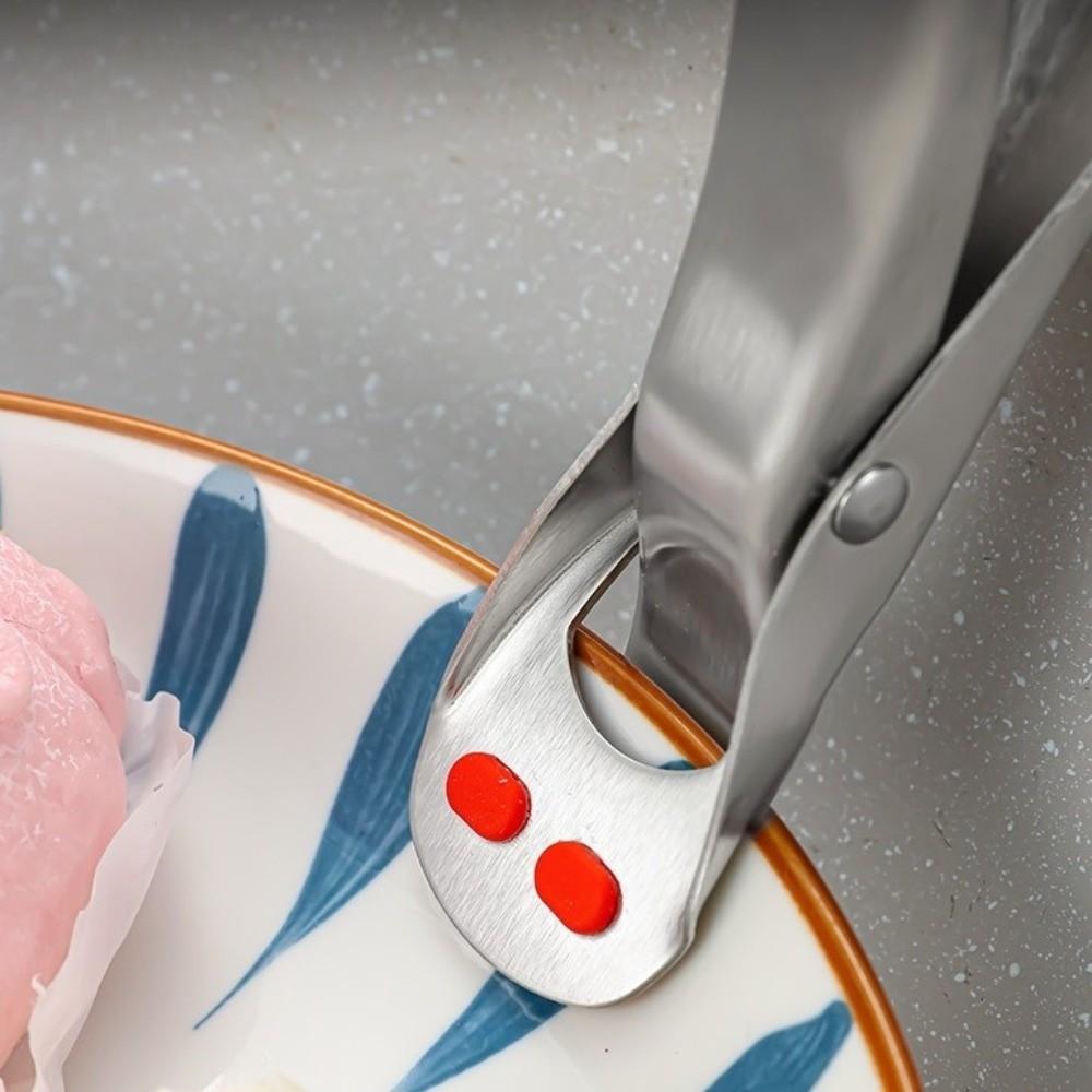 Stainless Steel Anti Scalding Clip Non-slip Dish Holder Retriever Tongs Pot Gripper Clip Home