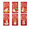 6-Pack 2026 Year Of The Horse Chinese New Year Lucky Money Envelopes, Cartoon Red Packet For Spring Festival