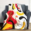 1pc Abstract Art Print Blanket Warm,Perfect for Camping And Travel, Making It a Great Gift for Any Season yy250904176