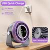 DS301 New Desktop Small Fan with USB Charging and Digital Display Turbo High-Speed Office Wall-mounted Mini Fan
