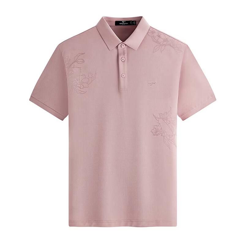 SEPTWOLVES Men's Short Sleeve Printed Polo Shirt