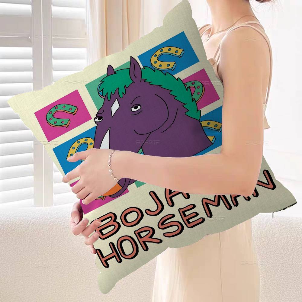 B-Bojack Print Anime Pillow Anime Pillow Sofa Bed Head Pillow Cover Cushion Cover 45x45 Cm Fashion