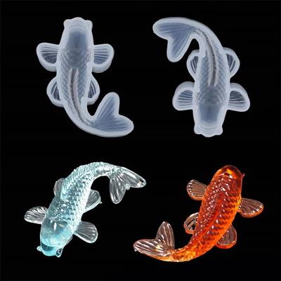 3D Lucky Koi Fish Silicone Mold DIY Resin Casting Art Jewelry Making Craft Epoxy