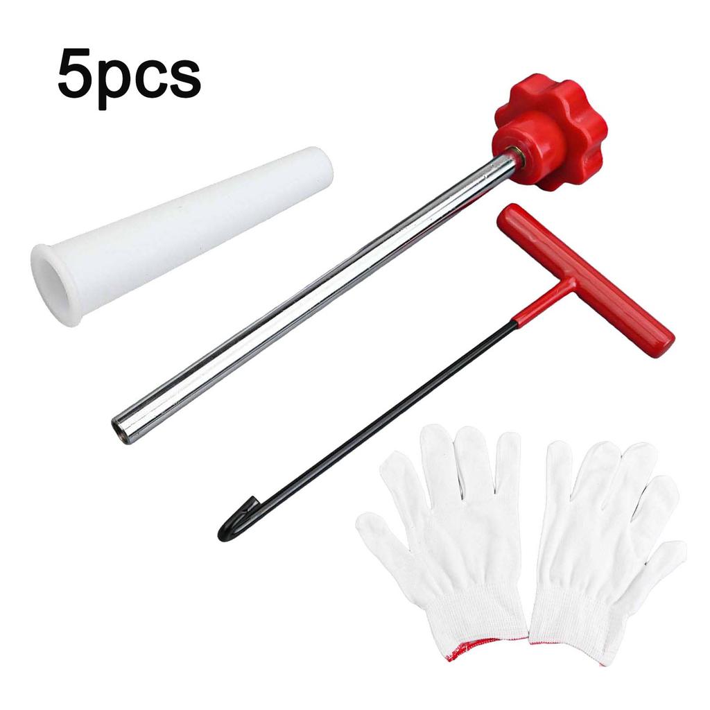 Essential Tire Repair Tool Set with Valve Core Installer and Gloves