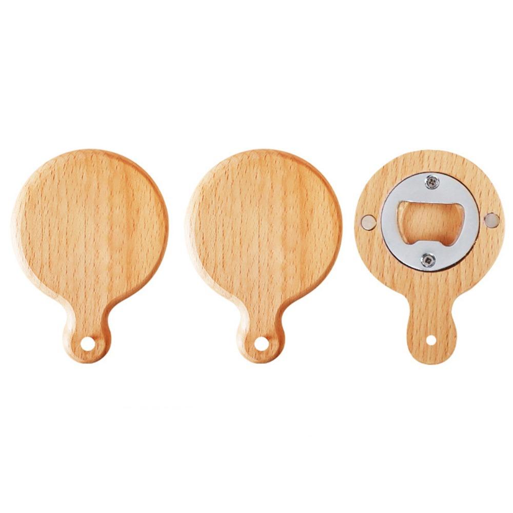 3Pcs Labor Saving Wooden Bottle Openers Multifunction Cap Opener Kitchen Gadgets Beer Opener  Party