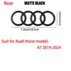 Logo 4 Anelli ABS Griglia Anteriore Auto Emblema Cofano Adesivo Badge Bagagliaio Posteriore Valvola Per Audi A3 A4 B8 8P A5 A6 A7 A8 Q2 Q3 Q5 Q7 Sline