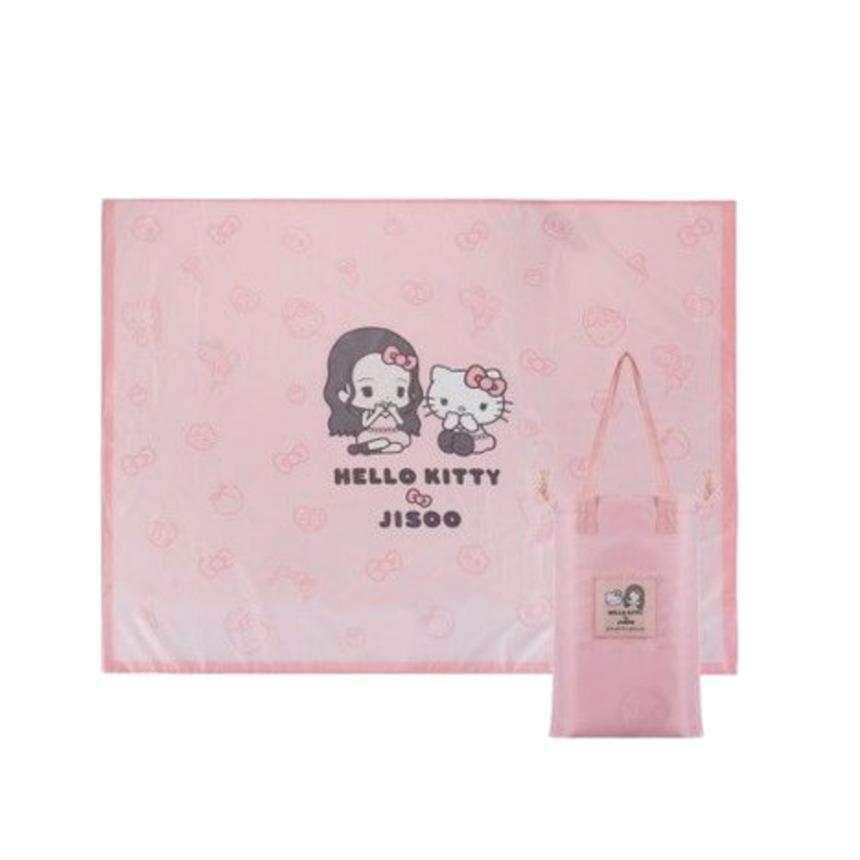 BLACKPINK JISOO X HELLO KITTY Официальные товары коллаборации Набор с несколькими вариантами | Ограниченная серия K-POP Мерч Lunch Bag Set