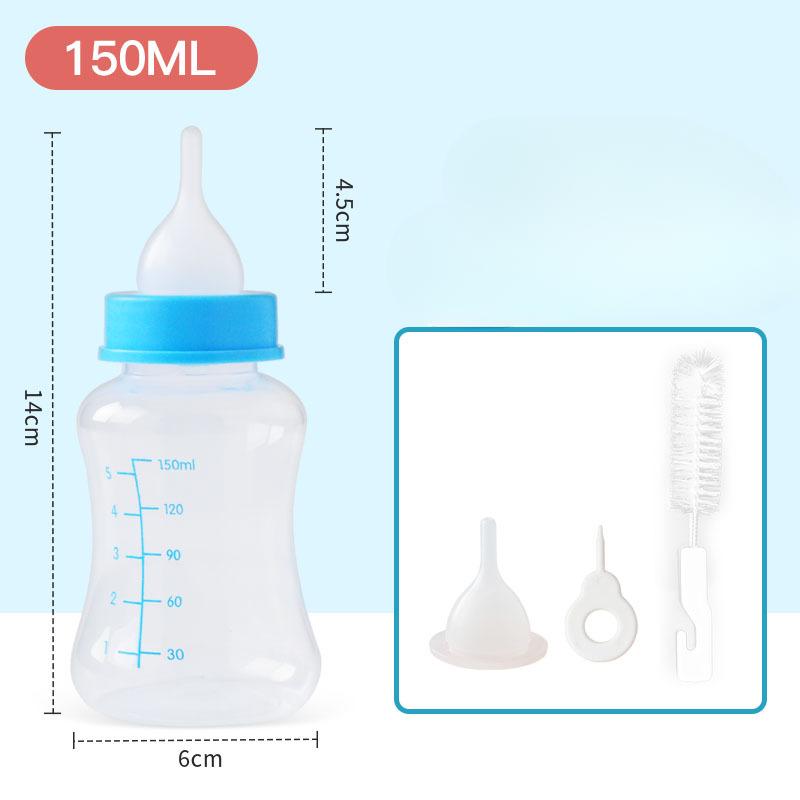 

Бутылочка для кормления новых домашних животных, щенков и котят, соска-бутылочка для новорожденных, ультра-маленькие щенки, специальные мягкие принадлежности для сосок 150ml:14*6*4.5cm