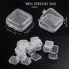 30Pcs Mini Clear Storage Boxes with Lids, Stackable Containers for Jewelry Earrings Pills Beads Crafts, Lightweight Reusable