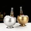 Nordic Style Stainless Steel Ice Bucket KTV Bar Wine Beer Cooler Bucket With Base Restaurant Party  Ice Maker Beer Bucket