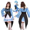 Re Zero Kara Hajimeru Lsekai Seikatsu Rem Ram Emilia Cosplay Costume Maid Dress