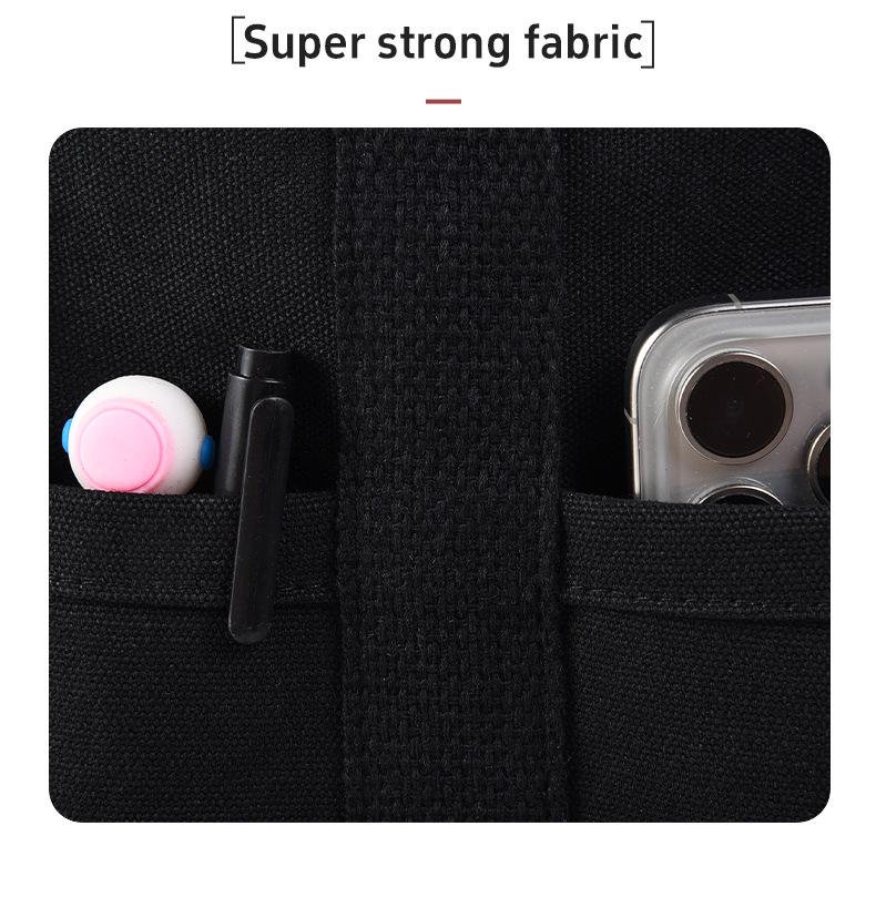 Trendy Multi-Functional Canvas Mommy Bag - Fashionable Mother & Baby Shoulder Messenger