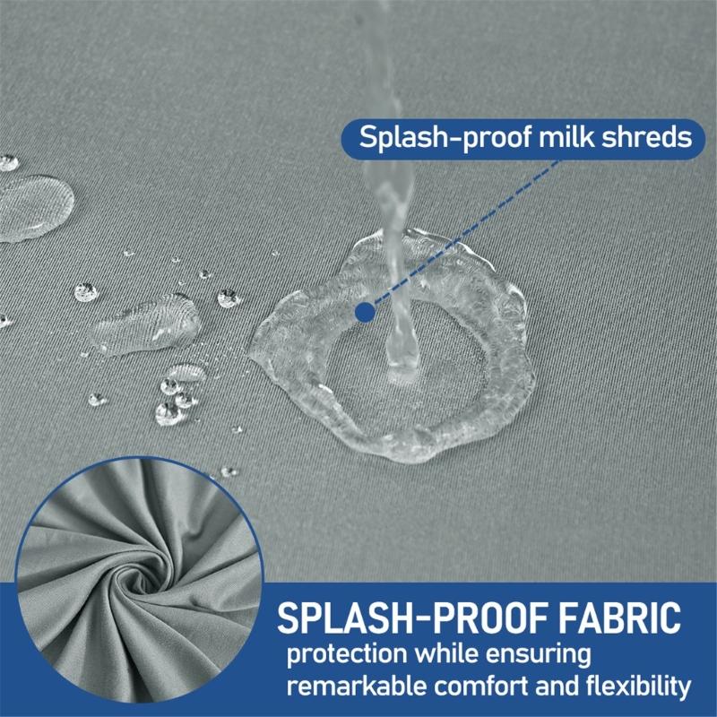 Polyester Headrest Cover For Offices Chairs With Spill Proof Technology Quick Installation And Machine Washable