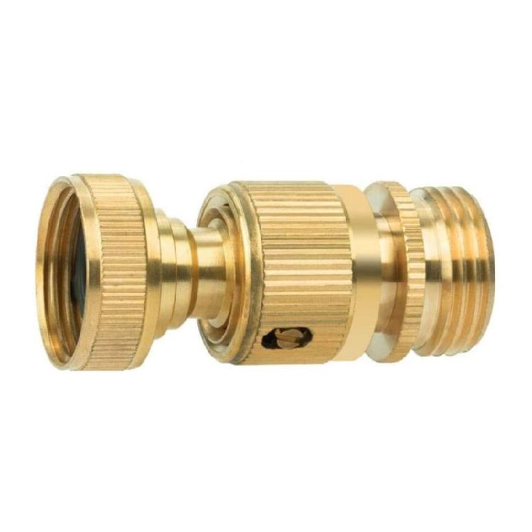 Durable 3 4 Inch Brass Hose Linker With flexible Fit For Various Garden Tools And Watering Equipment