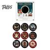 NFC Vinyl Record Player Fridge Magnet for Christmas, with 9 Programmable Records, Set 256MB Memory, LED Light-Up Personalized Magnetic Music Box Mini