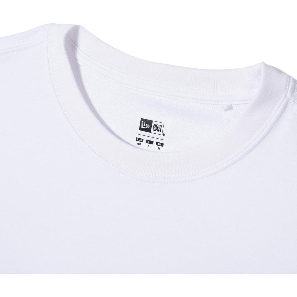New Era Printed Minimalist T-Shirt Unisex Tops White 13697655