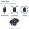 Freenove 4WD Car Kit for ESP32 CAM 240 MHz Dot Obstacle Line Light Colorful App (Includes), Dual-Core 32-bit Microcontroller, Camera, Matrix,