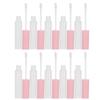 Lip Gloss Tubes Empty Lipstick Tubes Bottle Empty Refillable Cosmetics Containers (Brush SemiTransparent Bottle)