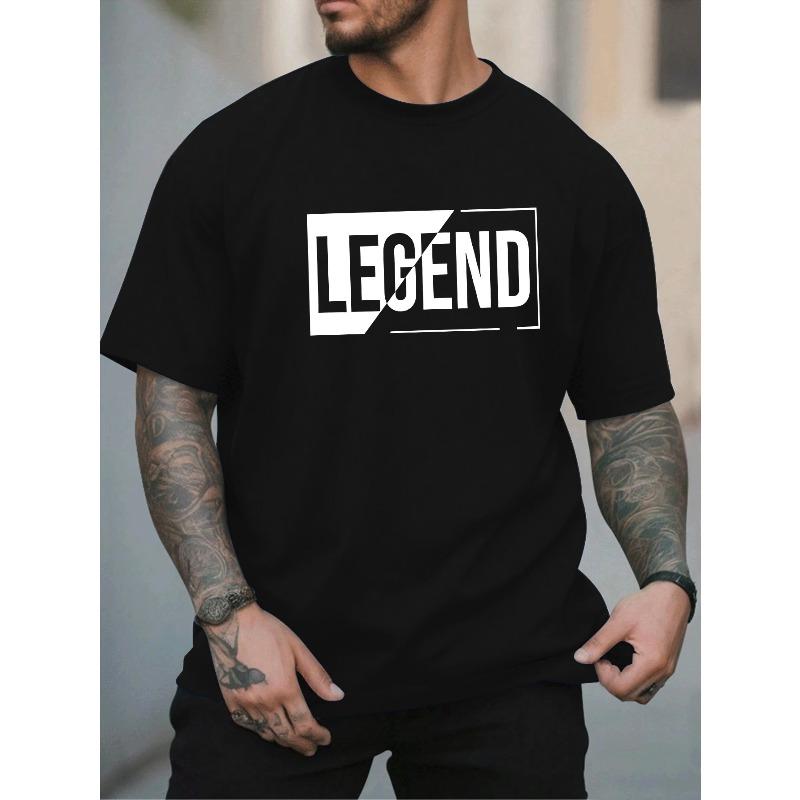 Men's Oversized T-Shirt - Plus Size Big & Tall Short Sleeve Round Neck Casual Summer Tee with Geometric Pattern, Breathable Fit for Casual Attire