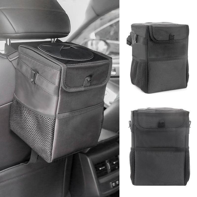 Portable Waterproof Car Trash Can and Storage Bag with Large Capacity