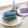 Fine Stripe Dishwashing Brush & Scouring Pad Set for Kitchen Cleaning