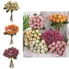 Rose Artificial Flower Bouquet For Wedding Home Decor With Silk Material And Elegant Design