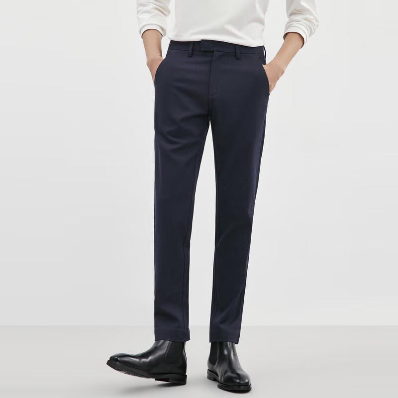 SEPTWOLVES Men's Wool Blend Straight Fit Casual Pants