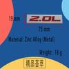 Premium 2.0L 2.0 L for Universal car Engine Hood Fender trunk Tail Rear Bonnet Nameplate Decal Emblem Badge Sticker