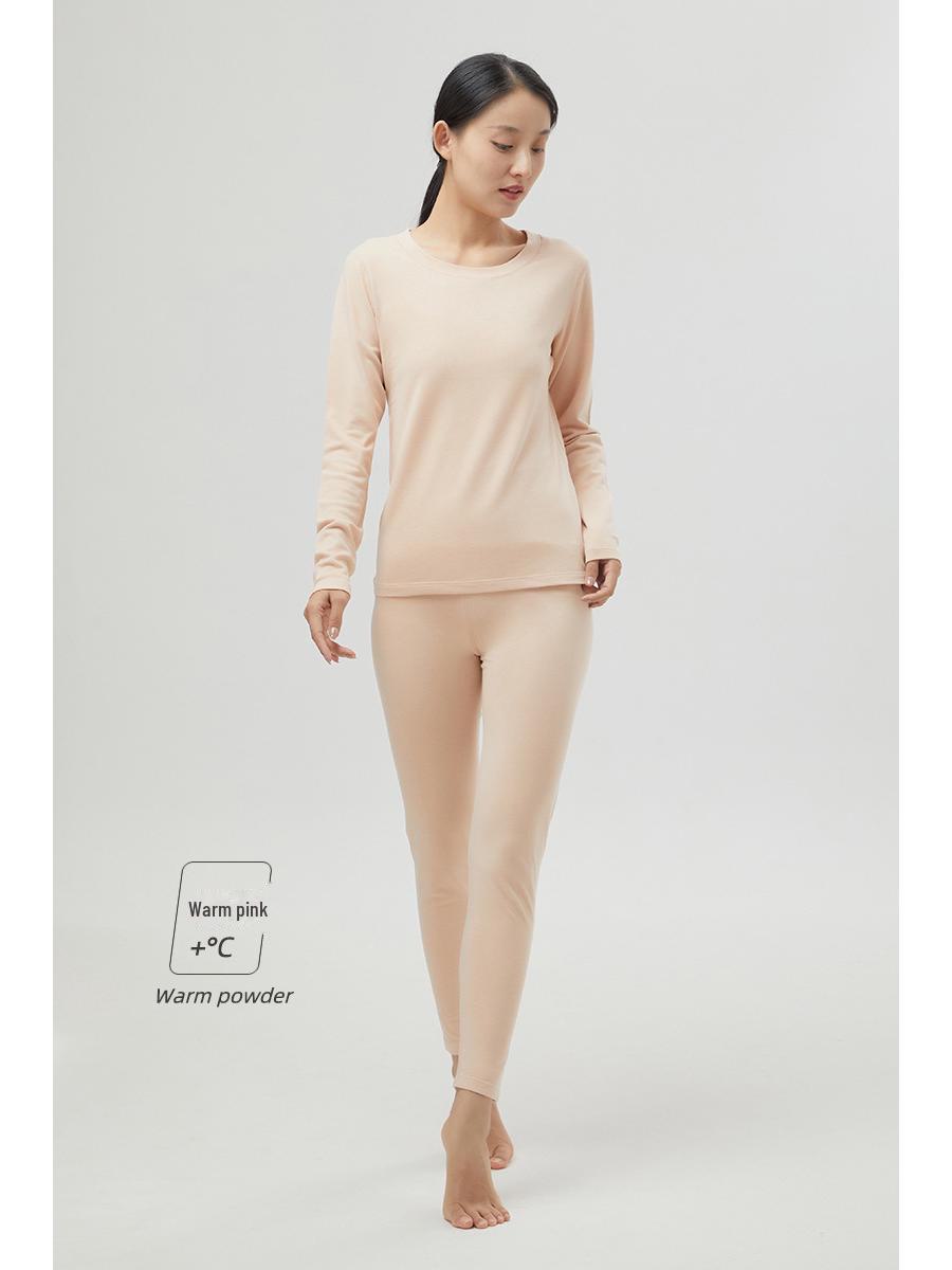 

Комплект женского термобелья осень/зима 230G - теплый рыжий круглый вырез немецкий бархат, однотонный M (80-110 lbs)