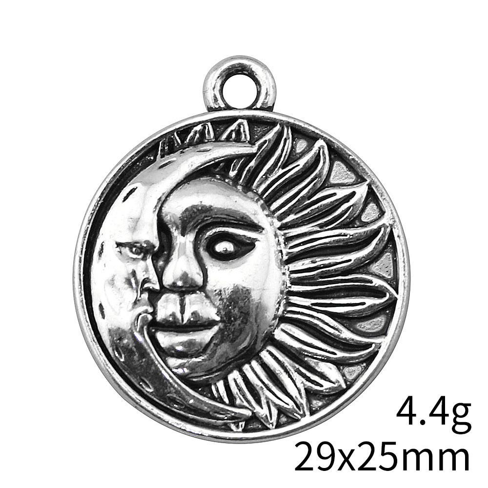 Wedding Anniversary Charms Bag Sun Moon Charms Pendant Items Pendant Set