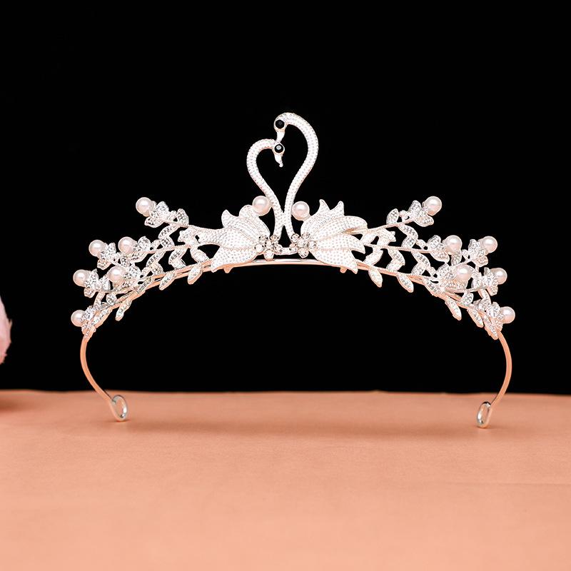 Children's Crown Hair Accessories  Cute Princesses Girls  Water Diamond King Crown Hair Bands Birthday Gifts for Girls Baby Headbands and Headwear