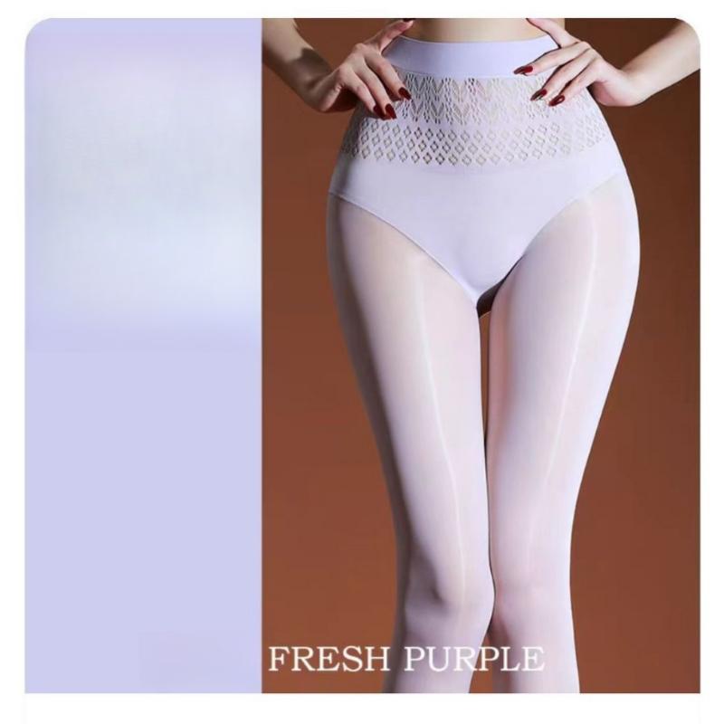 Women'S Stockings Thin Ultra Elastic Hollow Waiste Pantyhose Tights Anti-Hook Silk High Socks Exotic Lingerie Long Sockings