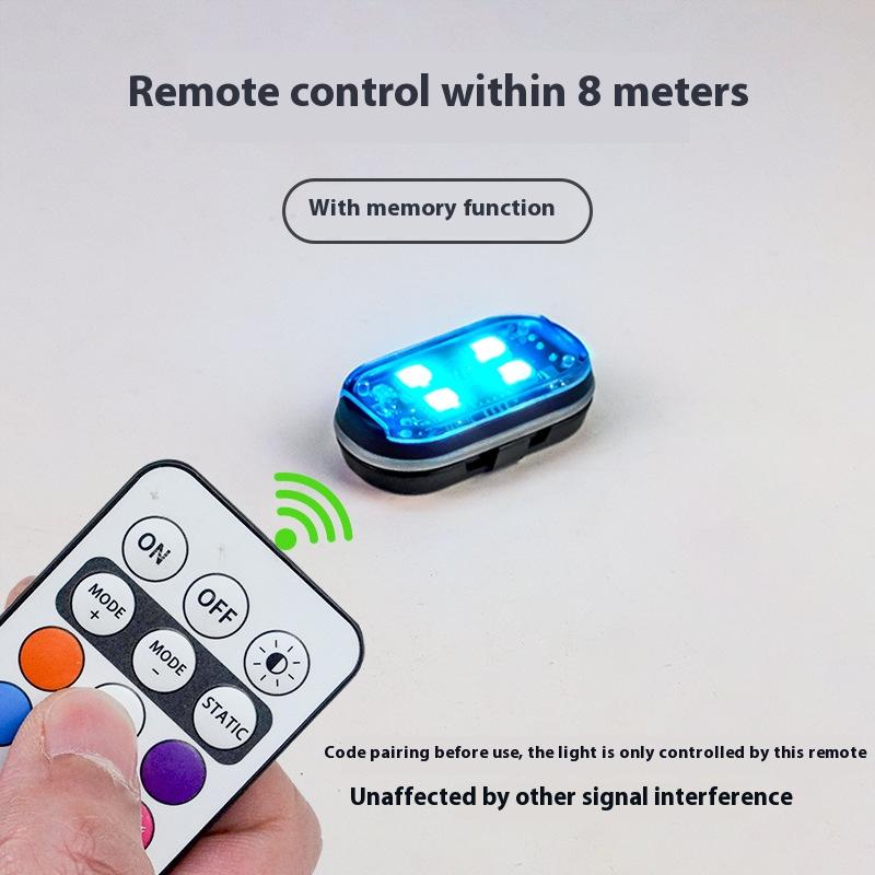 New model center grille leading modification aircraft lamp motorcycle remote control flashing lamp universal wireless motorcycle