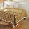Bohemian Geometric Pattern Tablecloth Cotton Linen Rectangular Dining Table Cover Tea Table Runner