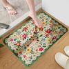 Rohož Koupelnová Podložka Rychloabsorpční Květinový potisk Rychleschnoucí Rozsivek Bahno Protiskluzový Spodní vstupní Koberec Víceúčelový Koberec do vany Sprchový dřez Kuchyňský koberec