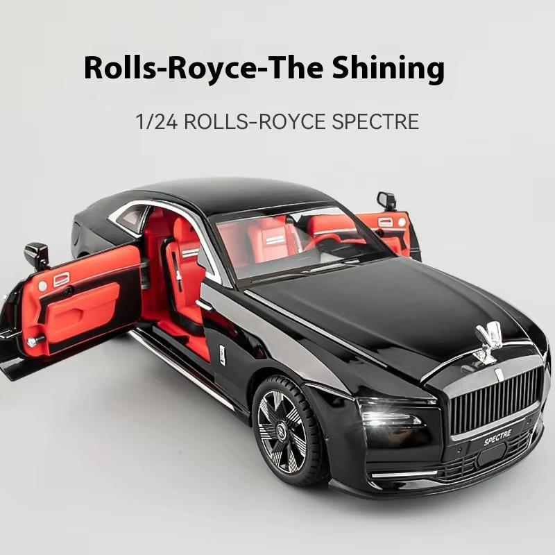 1:24 Modelli di Veicoli Giocattolo in Lega Lucida Rolls-Royce, Migliore Collezione per Appassionati di Veicoli, Regali di Natale/Compleanno