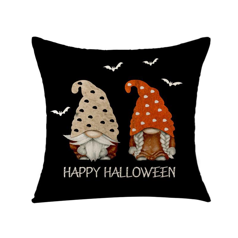 

45x45cm Halloween Series Printed Pillow Caser Sofa Cotton Linen Cushion Cover Home Living Room Decoration 45x45cm