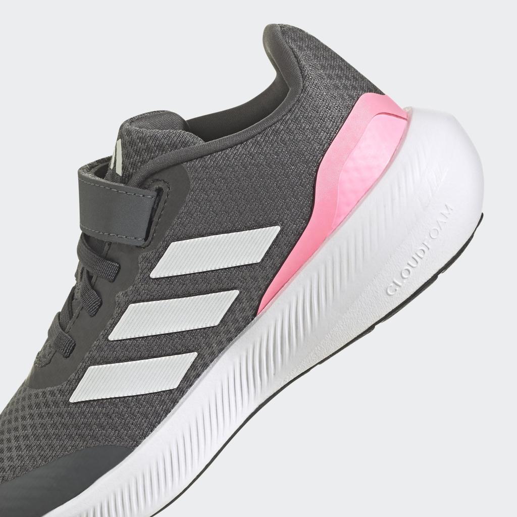 Adidas Core Fight Junior Running Sport Elastic Top Boys and Sizes Gray Pink Size 2.0 Shoes, Running, Lace, Strap, Girls, 17-25.5cm, LTJ63, Six/Crystal