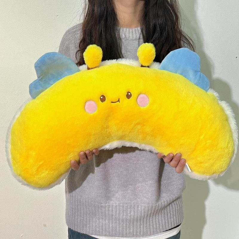 New Cute Bee Pillow Doll Plush Toy Little Bee Cushion Doll Sleeping Pillow Birthday Gift