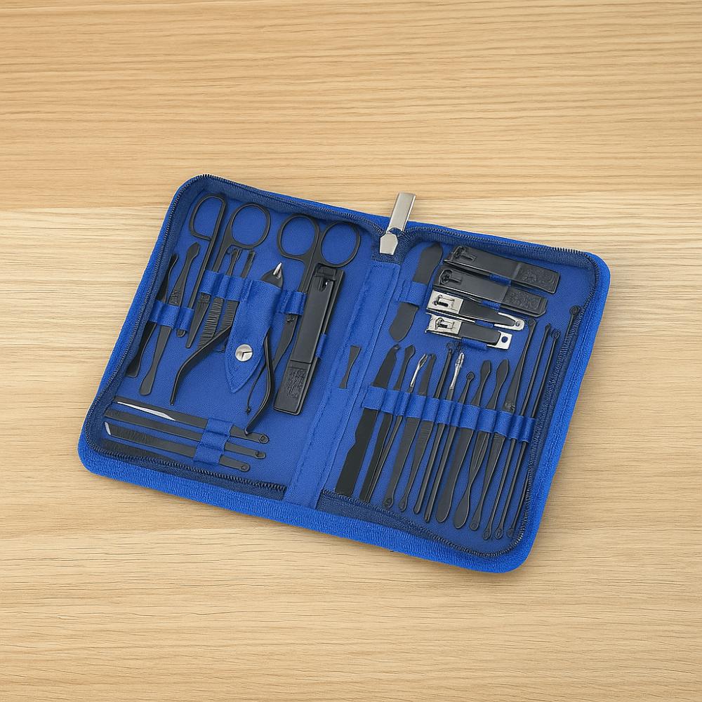 32pcs with Storage Case Manicure Set Professional Pedicure Kit Nail Clippers Kit  Student