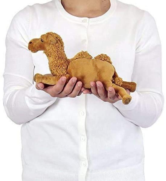 Kalorata-Baktrisches Kamel Plüschtier Realistisches Kamel-Tierspielzeug Puppe Geschenk Geburtstags- Weihnachtsgeschenk (Relaxsessel-Serie/Soft-Touch) (Zweimal