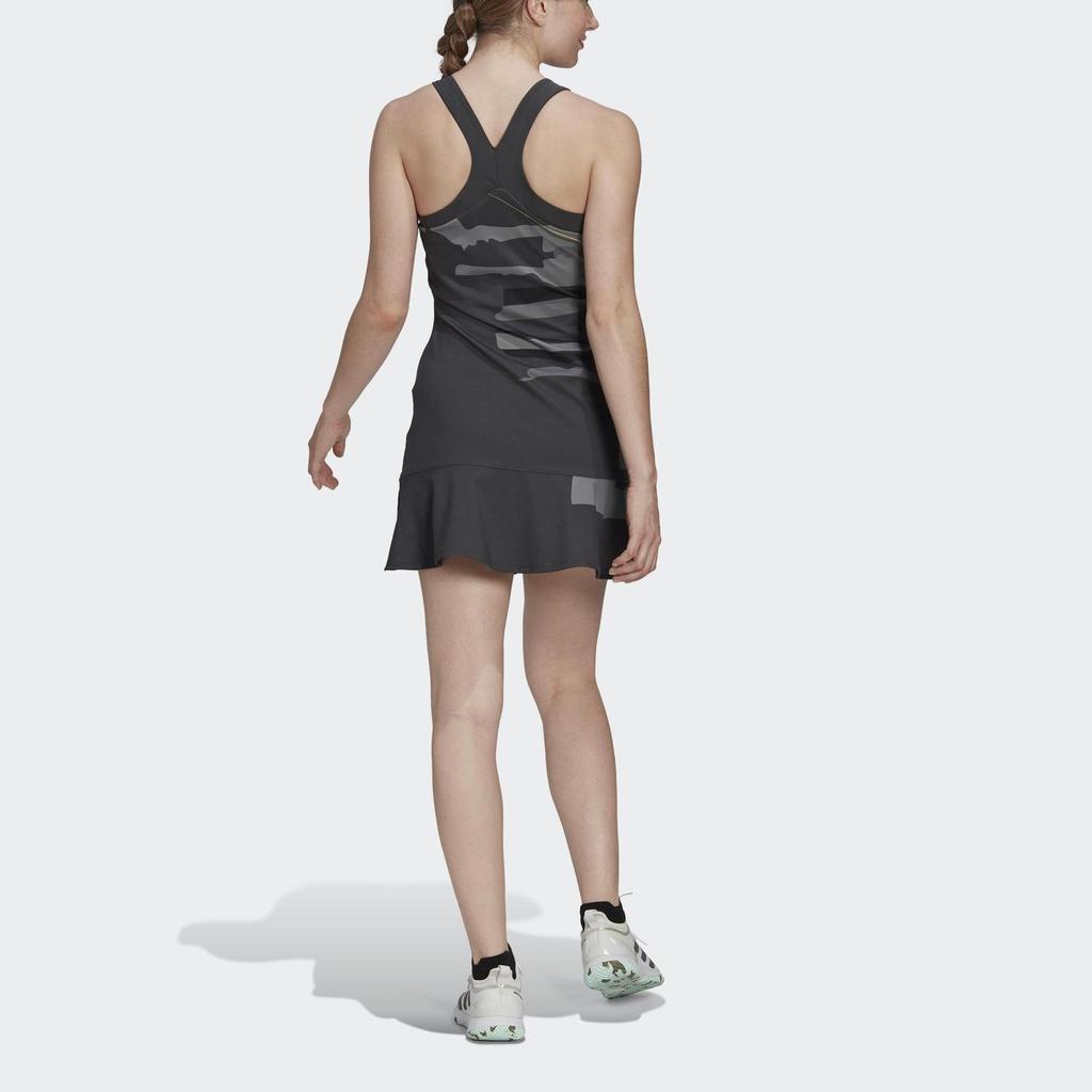 adidas Women's Graphic Print Sleeveless Dress Black HG3159