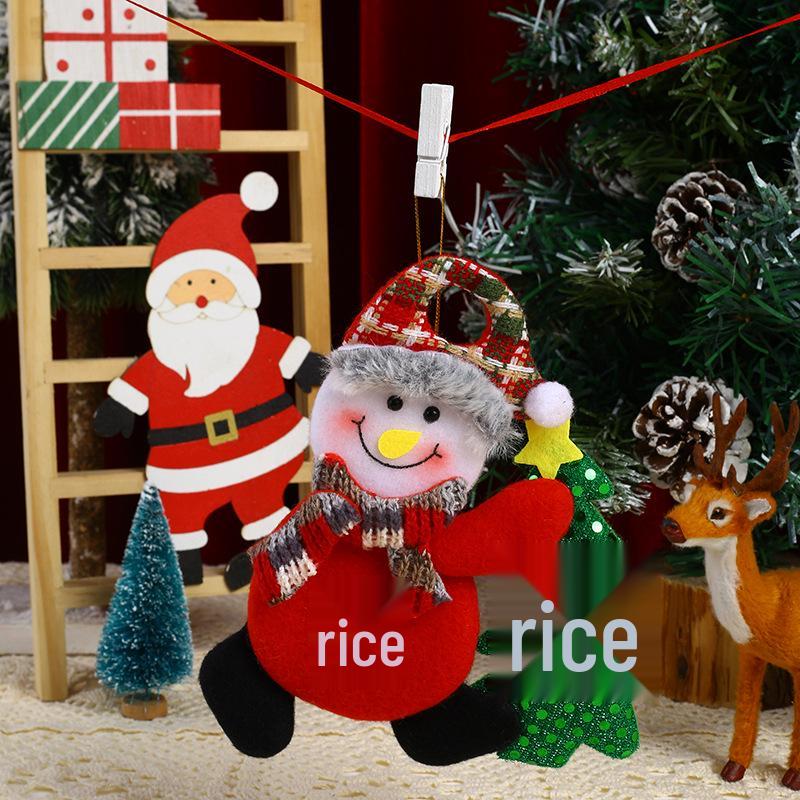 Santa Claus Fabric Doll Ornaments - Christmas Tree Decorations & Small Gift Pendants