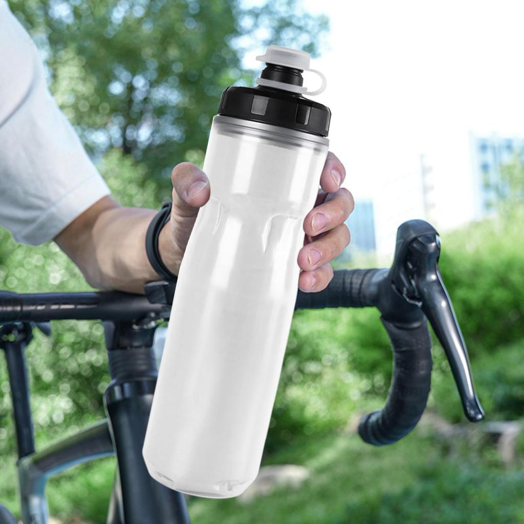 Gym Water Bottle 720ml Insulated Reusable Hydration Supplies Insulated Bike Water Bottle For Cycling Riding Running Gym Outdoor