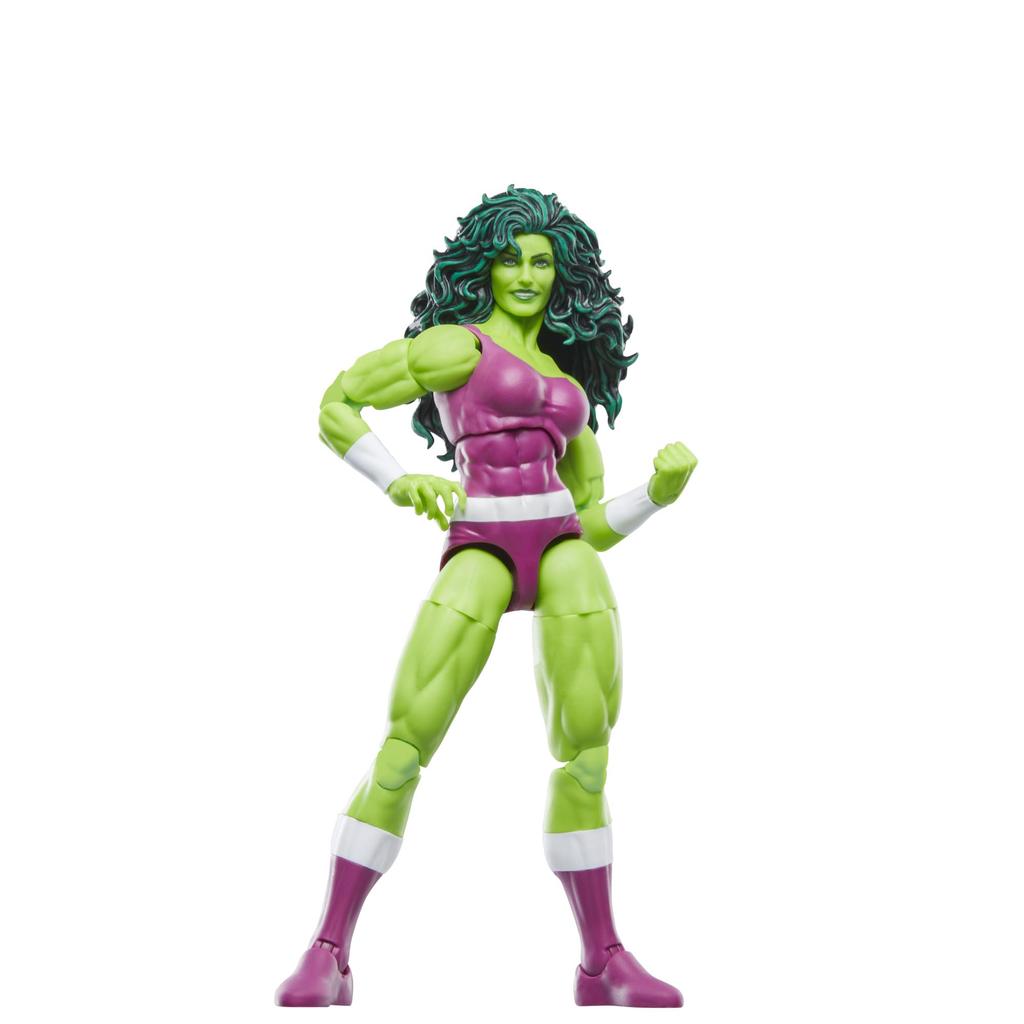 Hasbro Marvel Comics and Iron Man Comics Collectible Action Retro Blister Authentic She-Hulk 6-inch (15cm) Figure, Design, Packaging, F9029,