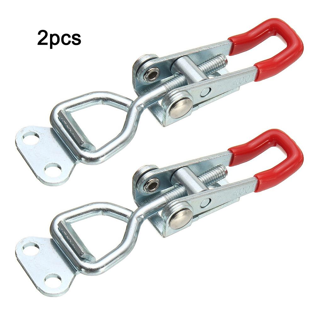 2Pcs Toggle Latches Spring Loaded Clamp Clip Case Box Latch Catch Toggle Tension Lock Lever Clasp Closures Crate Lock Snap Lock