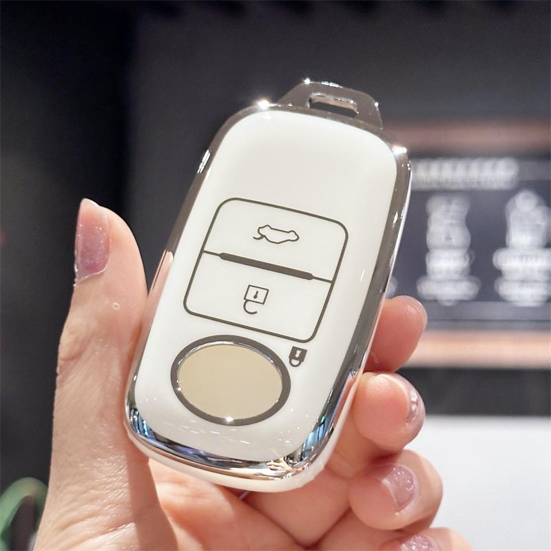 Schlüsselanhänger-Abdeckung für Toyota Yaris Ativ Raize Veloz Avanza Rush Perodua Daihatsu Malaysia Auto Smart Remote Autoschlüssel-Hülle